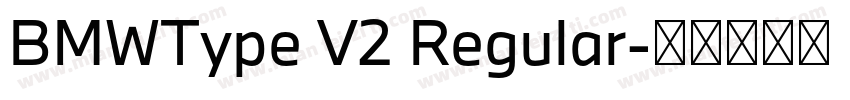 BMWType V2 Regular字体转换